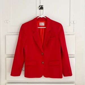 Vintage Pendleton Red Wool Blazer - Petite 6